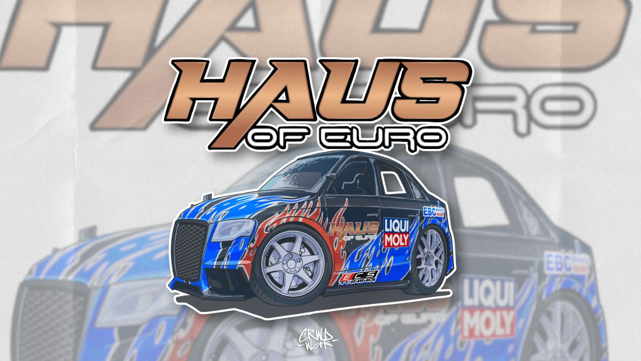 2026 Haus of Euro Audi S4 Toon Sticker