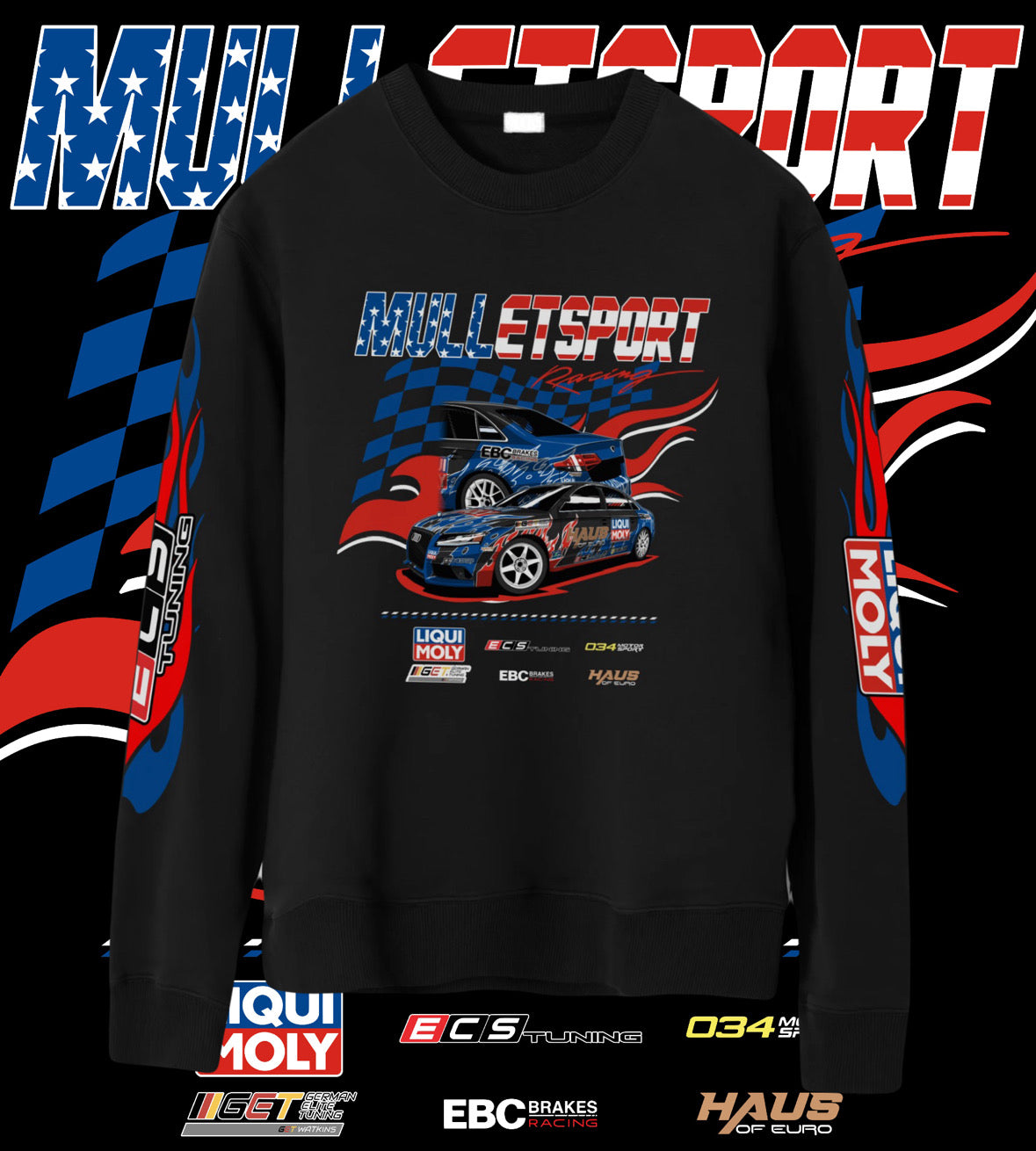 Mulletsport USA Flame Sweatshirt